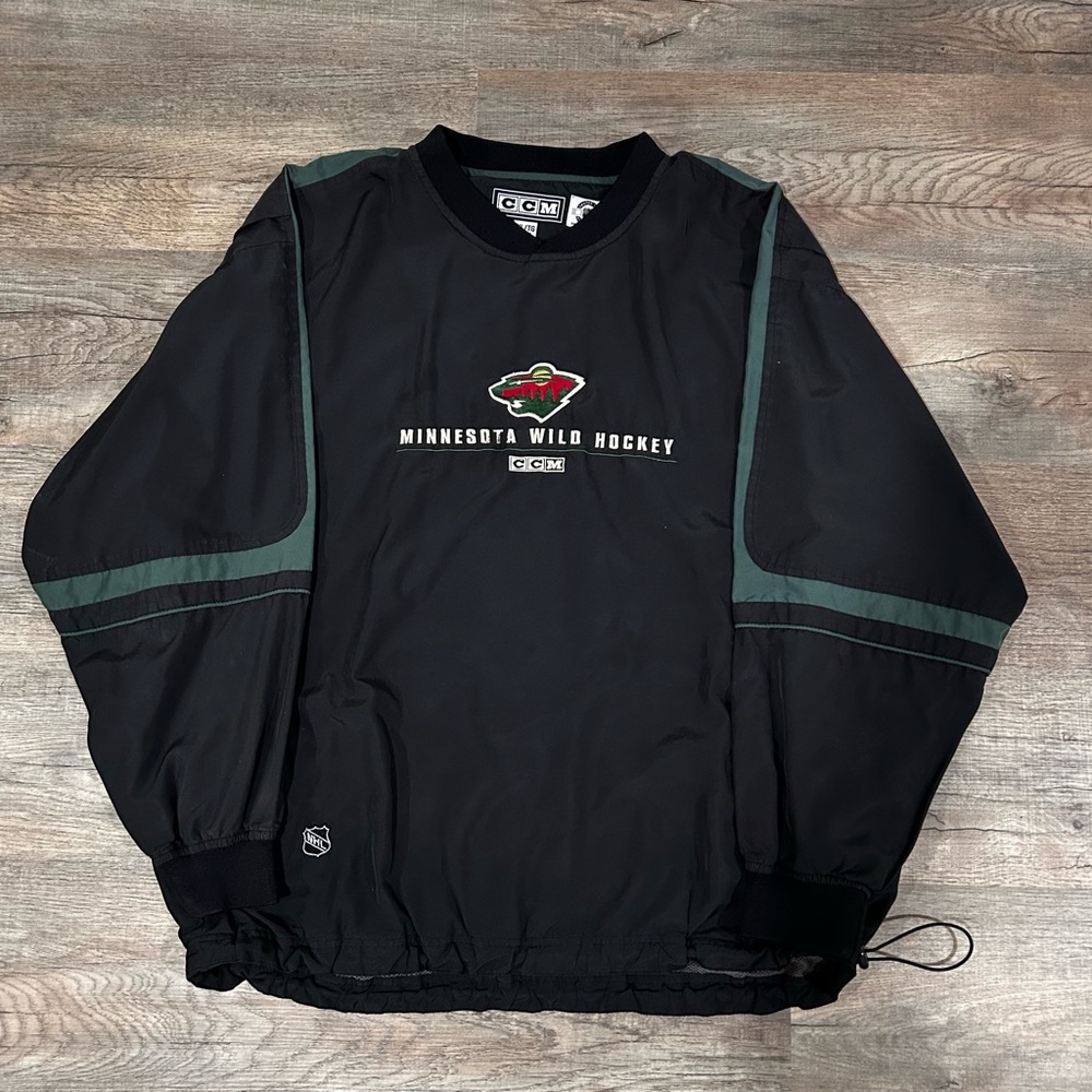 CCM Minnesota Wild Hockey Black Pullover